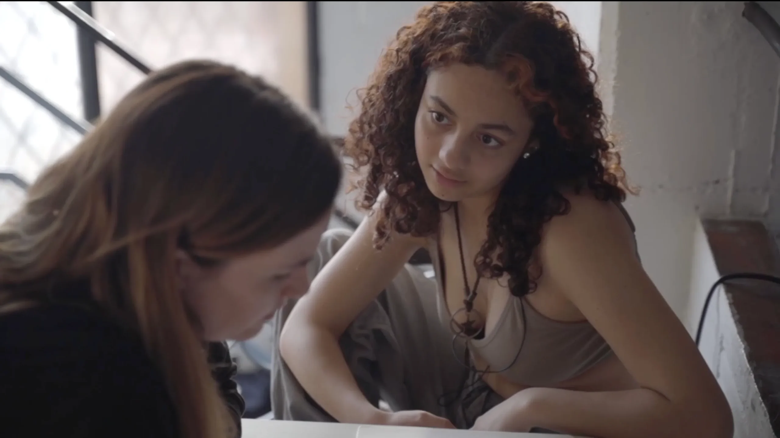 Two teenage girls writing together — ActFem