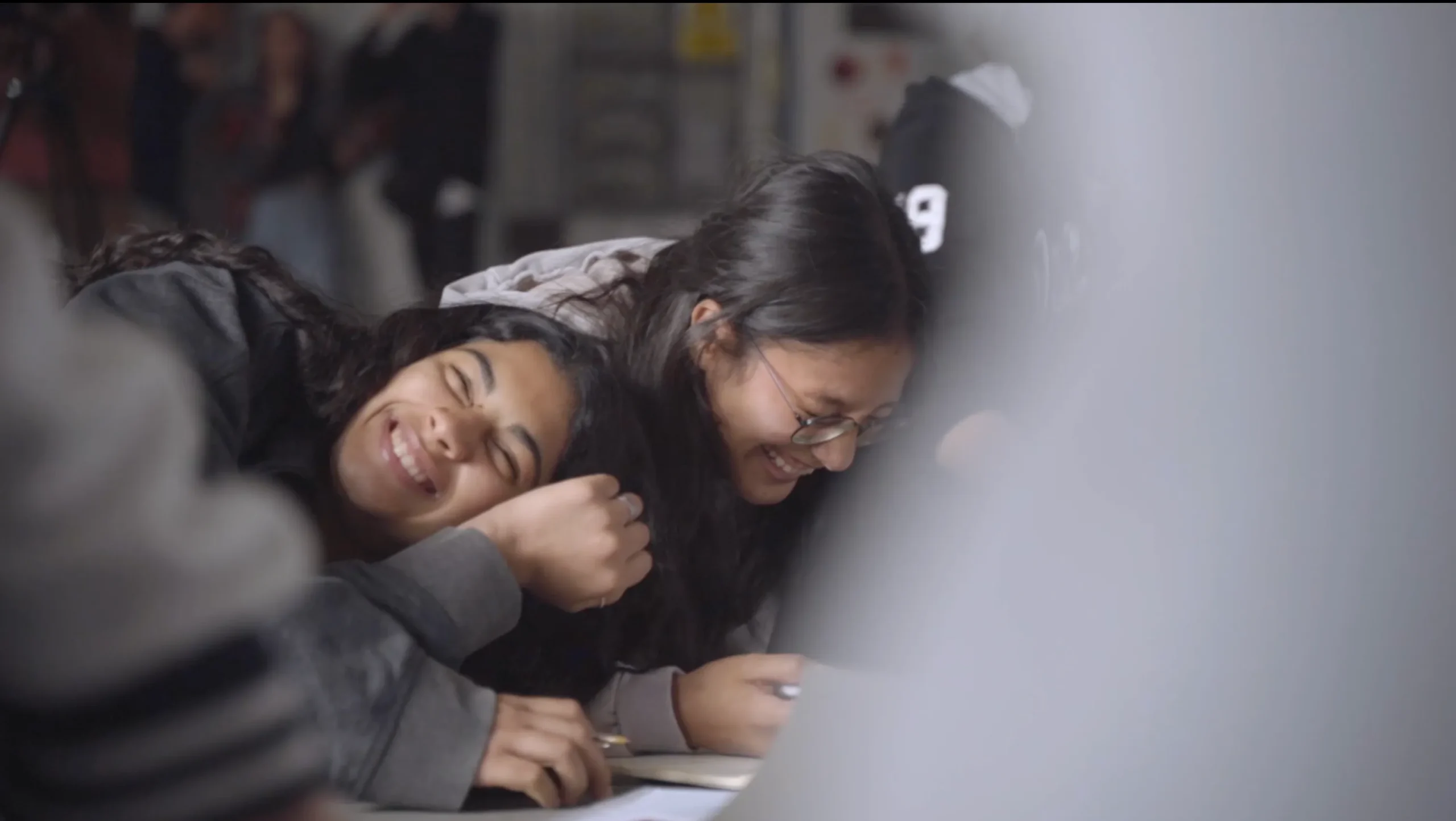 Teenage girls laughing during rehearsal — ActFem