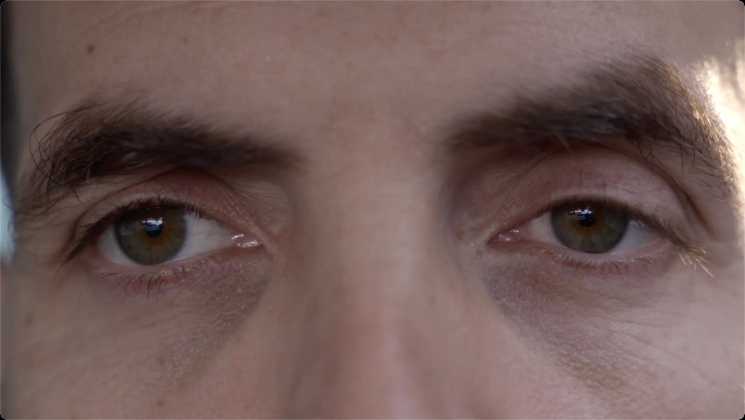 Close-up of a man’s eyes — Lumière